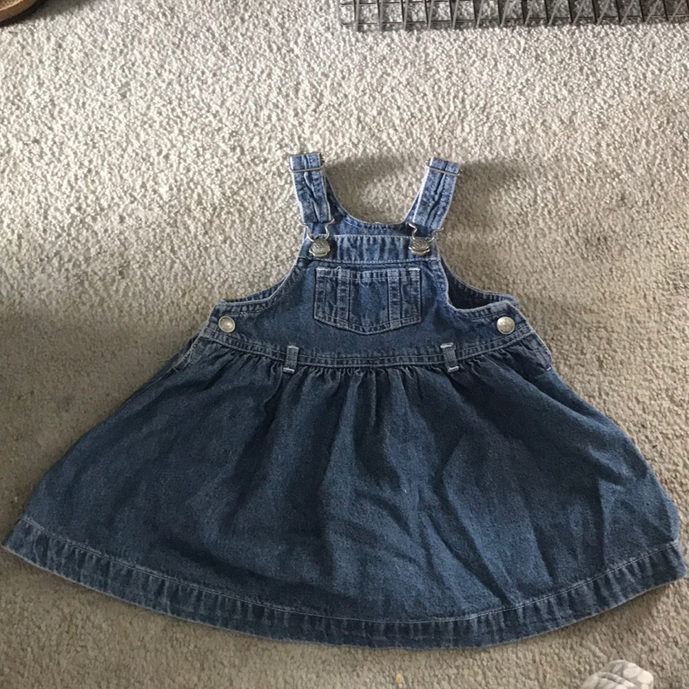 Jean overall dress